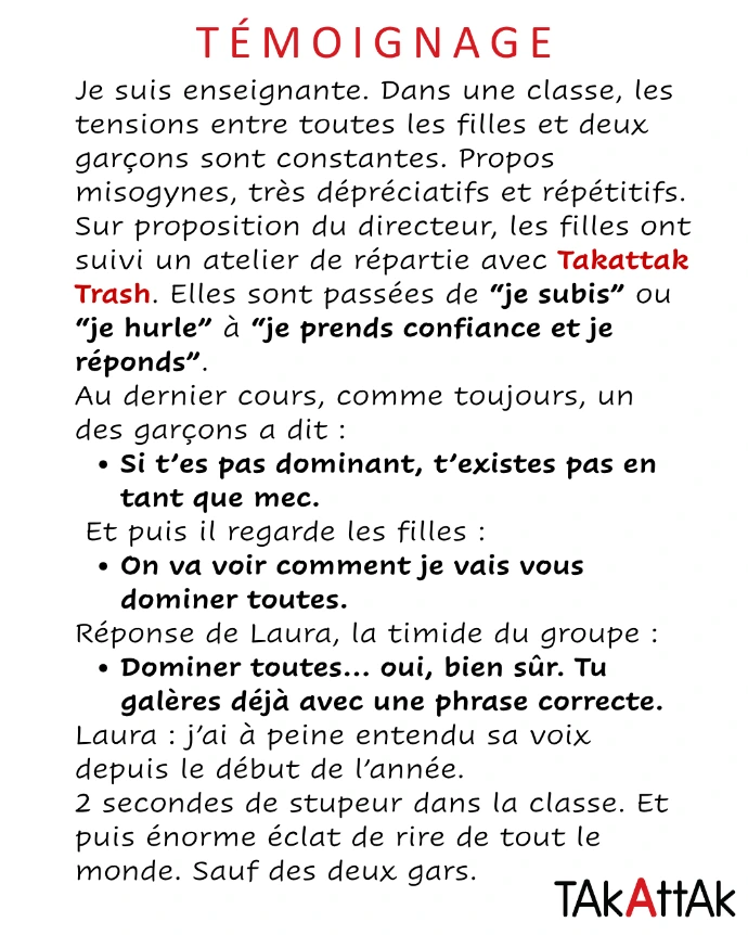 Face à des propos sexistes, Laura répond enfin.